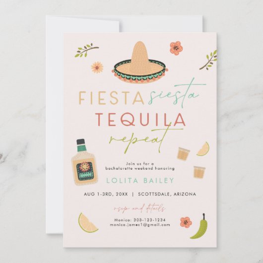 LOLITA Fiesta Siesta Tequila Repeat Bachelorette (Vorderseite)