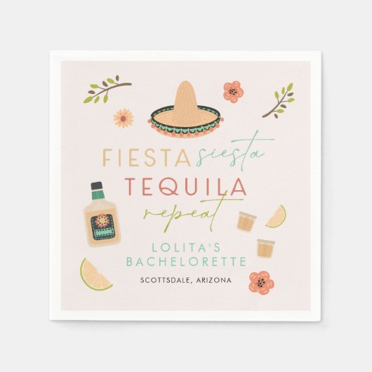 LOLITA Fiesta Siesta Tequila Serviette (Vorderseite)