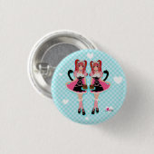 Lolita Neko Mädchen-Knopf Button (Vorne & Hinten)