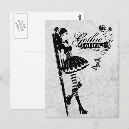 Lolita Postkarte (Vorne/Hinten)