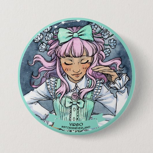 Lolita Tierkreis: Jungfrau Button (Vorderseite)