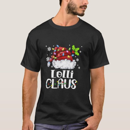 Lolli Claus Weihnachtsmannmütze Weihnachts Weihnac T-Shirt (Vorderseite)