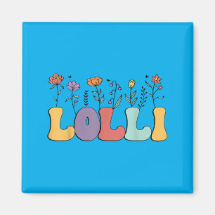 Lolli-Geschenke Frauen Wildblumen Floral Lolli Oma Magnet