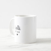 Lolli Grandma Schwangerschaft Ankündigung Geschenk Kaffeetasse (Vorderseite Links)