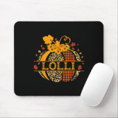 Lolli Leopard Floral Pumpkin Herbst Thanksgiv Mousepad (Mit Mouse)
