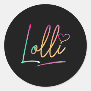 Lolli Oma Mütter Tag Geschenke für Mama Mama Runder Aufkleber