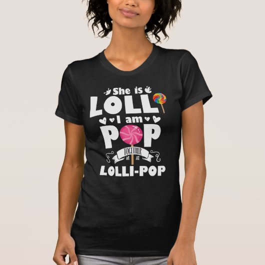 Lolli Pop Niedlich Grandchild Großeltern Süßigkeit T-Shirt (Vorderseite)