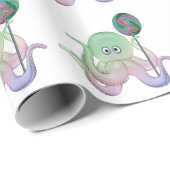 Lolli-Pop Octopus Geschenkpapier (Rolleneckpunkt)