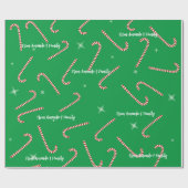 Lollies-individuelle Name Geschenkpapier (Flach)