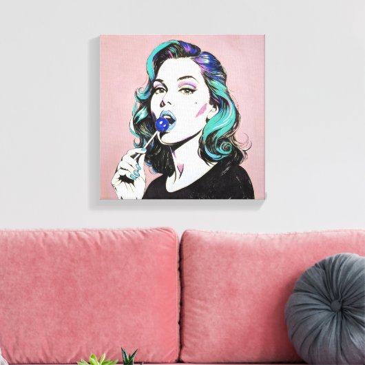 Lollipop'25 Leinwanddruck (Insitu (Wohnzimmer))