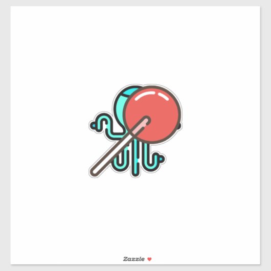 Lollipop-1 Aufkleber (Blatt)