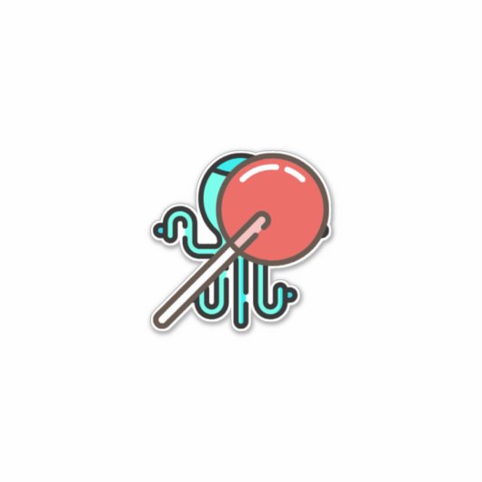 Lollipop-1 Aufkleber (Vorderseite)