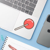 Lollipop-1 Aufkleber (Laptop mit iPhone)
