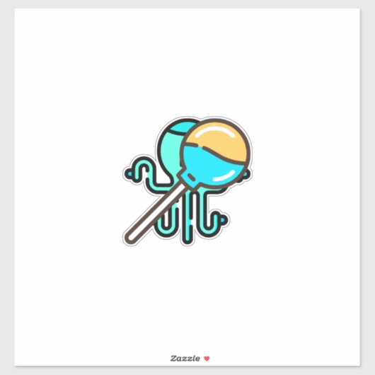 lollipop-2 aufkleber (Blatt)