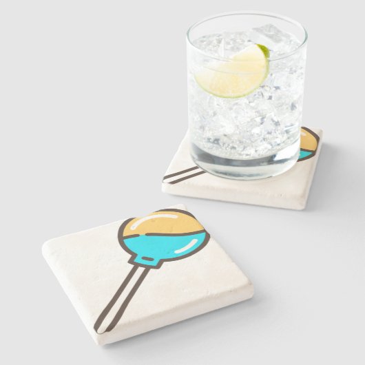 lollipop-2 steinuntersetzer (Seitenansicht)