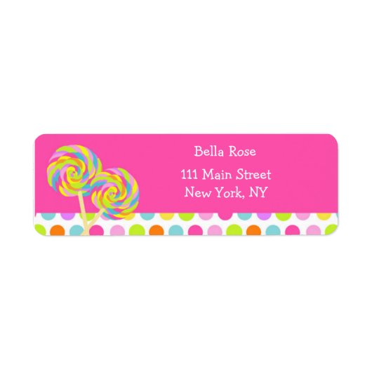 Lollipop Address Labels (Vorne)