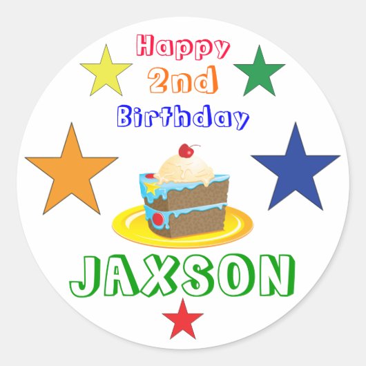 Lollipop-Aufkleber Runder Aufkleber (Vorderseite)