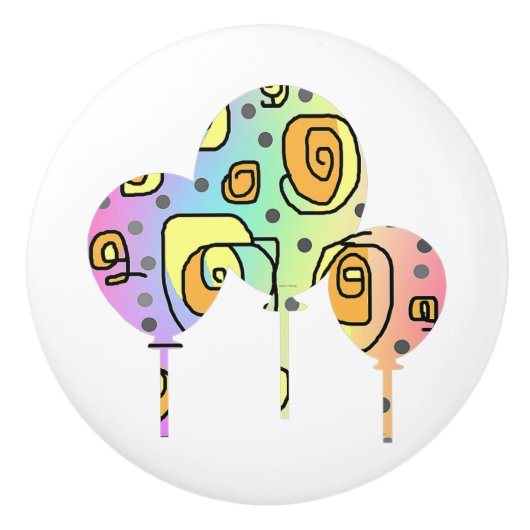 LOLLIPOP BALLOONS KERAMIKKNAUF (Vorderseite)