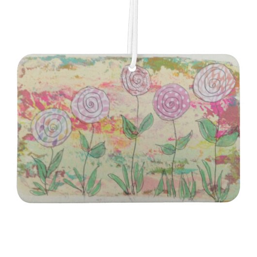 Lollipop-Blume Autolufterfrischer (Rückseite)