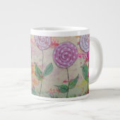 Lollipop-Blume Jumbo-Tasse (Vorderseite Rechts)