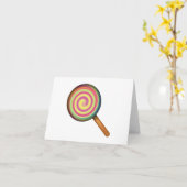Lollipop Candy - Emoji Karte (Gelbe Blume)