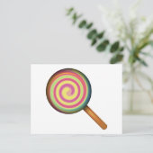 Lollipop Candy - Emoji Postkarte (Stehend Vorderseite)
