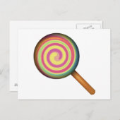Lollipop Candy - Emoji Postkarte (Vorne/Hinten)
