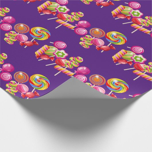 Lollipop Candy Geschenkpapier (Ecke)