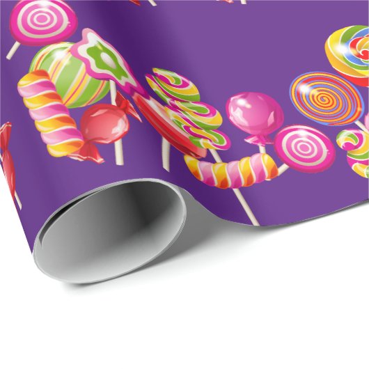 Lollipop Candy Geschenkpapier (Rolleneckpunkt)