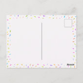 Lollipop Candy Illustration Haben einen süßen Tag Postkarte (Rückseite)