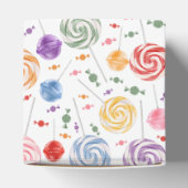 Lollipop Candy Pattern farbenfroh Geschenkschachtel (Oben)