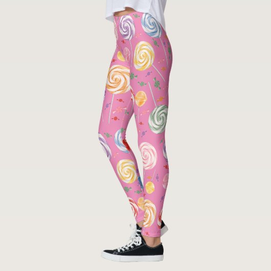 Lollipop Candy Pattern farbenfroh Leggings (Links)