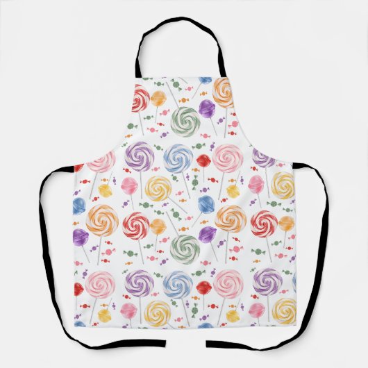 Lollipop Candy Pattern farbenfroh Schürze (Vorderseite)