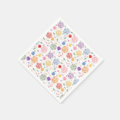 Lollipop Candy Pattern farbenfroh Serviette (Ecke)