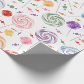 Lollipop Candy Pattern farbiges Wrapping Paper Geschenkpapier (Ecke)