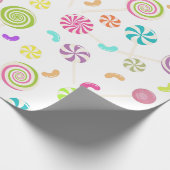 Lollipop Candy Pattern Wrapping Paper Geschenkpapier (Ecke)