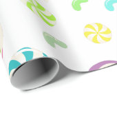 Lollipop Candy Pattern Wrapping Paper Geschenkpapier (Rolleneckpunkt)