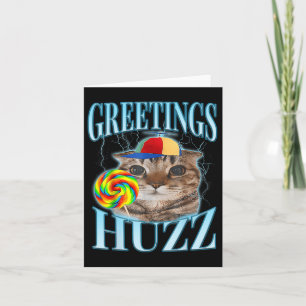 Lollipop Cat Meme Greetings Huzz Funny Albern Cat Karte