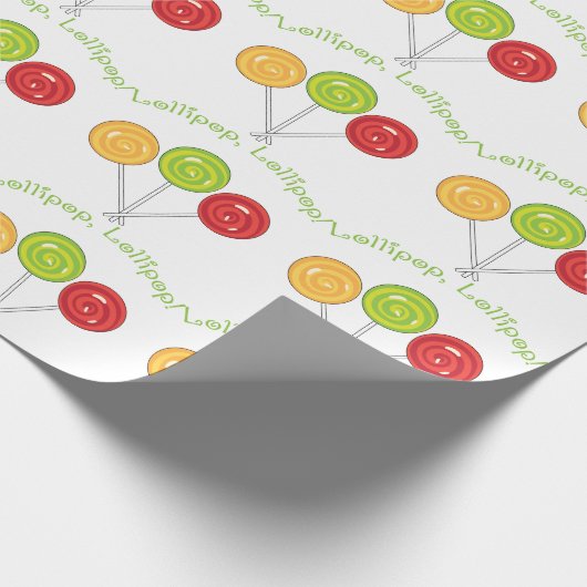 Lollipop Geschenkpapier (Ecke)