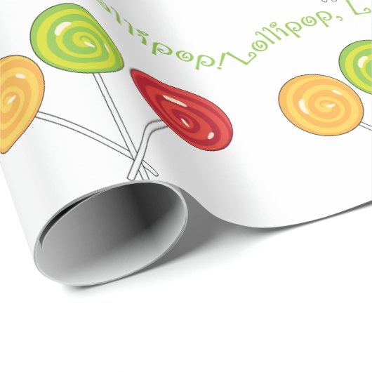 Lollipop Geschenkpapier (Rolleneckpunkt)