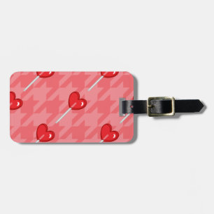 Lollipop-Hahnentrittmuster Gepäckanhänger