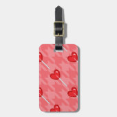 Lollipop-Hahnentrittmuster Gepäckanhänger (Vorderseite vertikal)