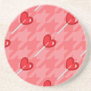 Lollipop-Hahnentrittmuster Getränkeuntersetzer