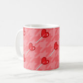 Lollipop-Hahnentrittmuster Kaffeetasse (Vorderseite Links)