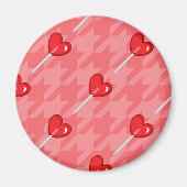 Lollipop-Hahnentrittmuster Magnet (Vorne)