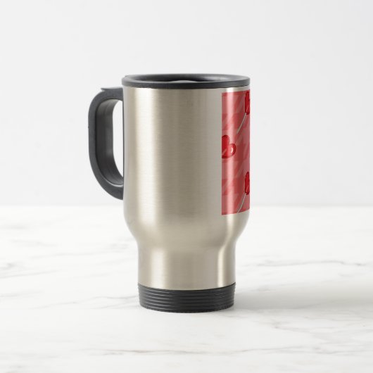 Lollipop-Hahnentrittmuster Reisebecher (Vorderseite Links)