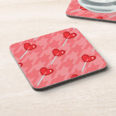 Lollipop-Hahnentrittmuster Untersetzer (Linke Seite)