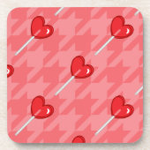 Lollipop-Hahnentrittmuster Untersetzer (Vorderseite)