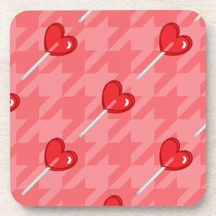 Lollipop-Hahnentrittmuster Untersetzer