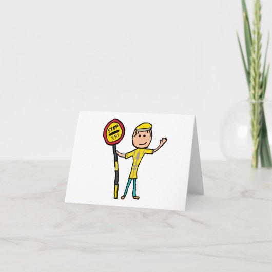 Lollipop Lady Karte (Vorderseite)